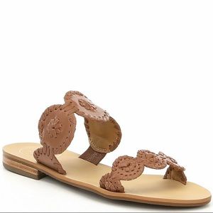NEW IN BOX Jack Rogers Lauren Sandal Cognac